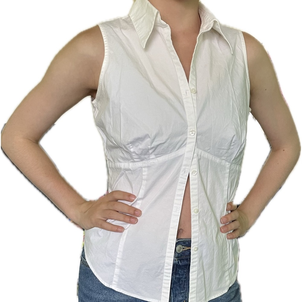 Vintage Ann Taylor Loft white button down
